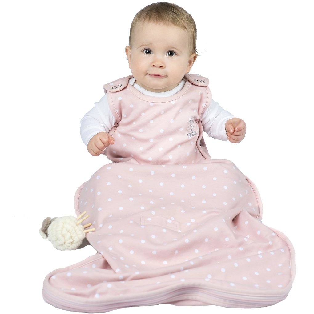 Woolino 4 Season Merino Wool Wearable Blanket - Soft Baby Sleep Sack for Infants 2 Months to 2 Years - Machine Washable & Breathable for Nursery, Daycare & Travel - Rose Pink