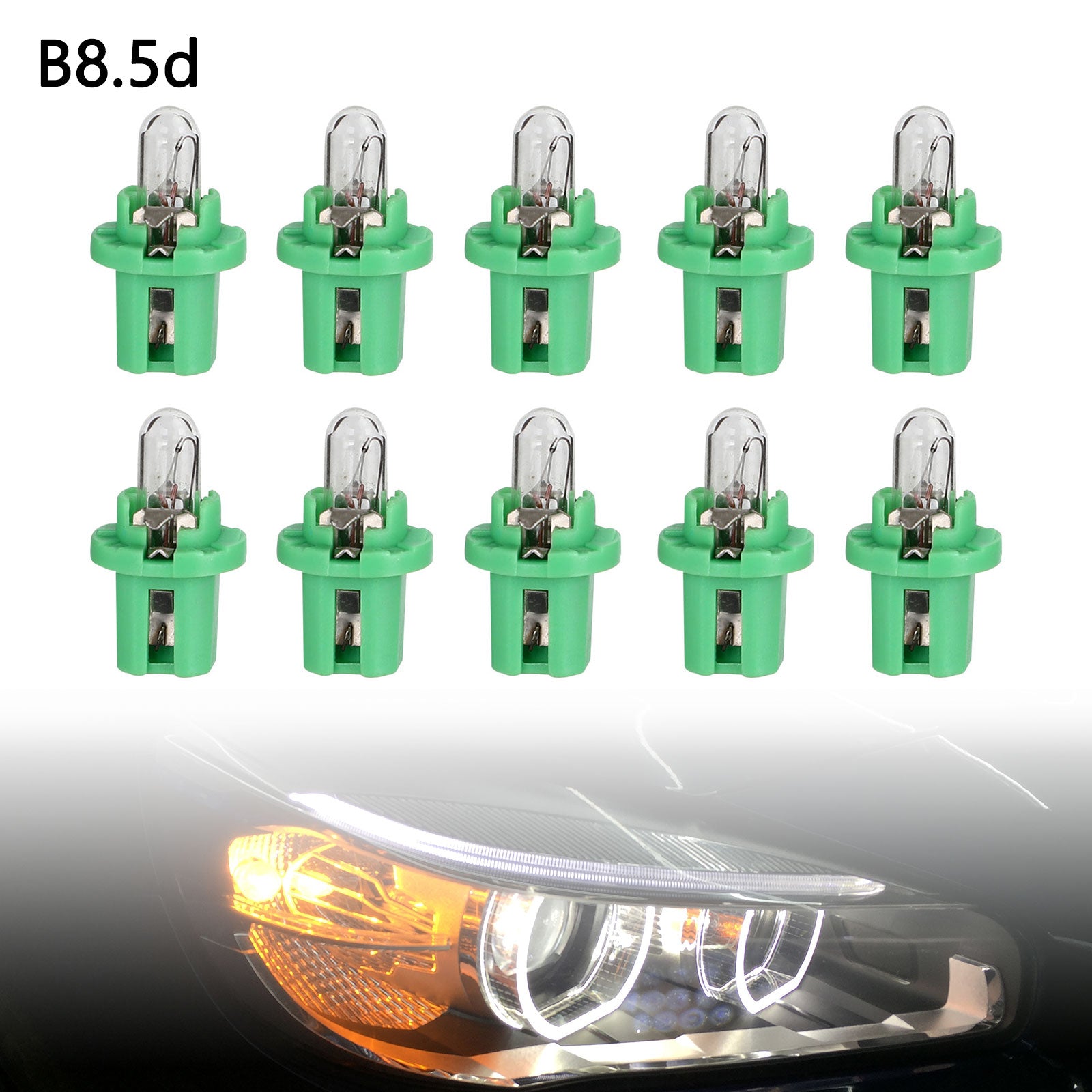 10x NARVA 17057 Car Auxiliary Bulbs 12V 2W BAX10d B8.5d - Replacement Lights for Dashboard, Instrument Panel & Interior Lighting - Perfect for Cars, Trucks & RVs