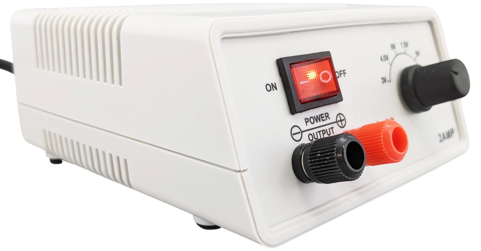 Adjustable DC Power Supply 3V-12V 2A, Compact AC/DC Adapter with CE & RoHS Certification - Perfect for Electronics Projects, Lab Testing & DIY Repairs