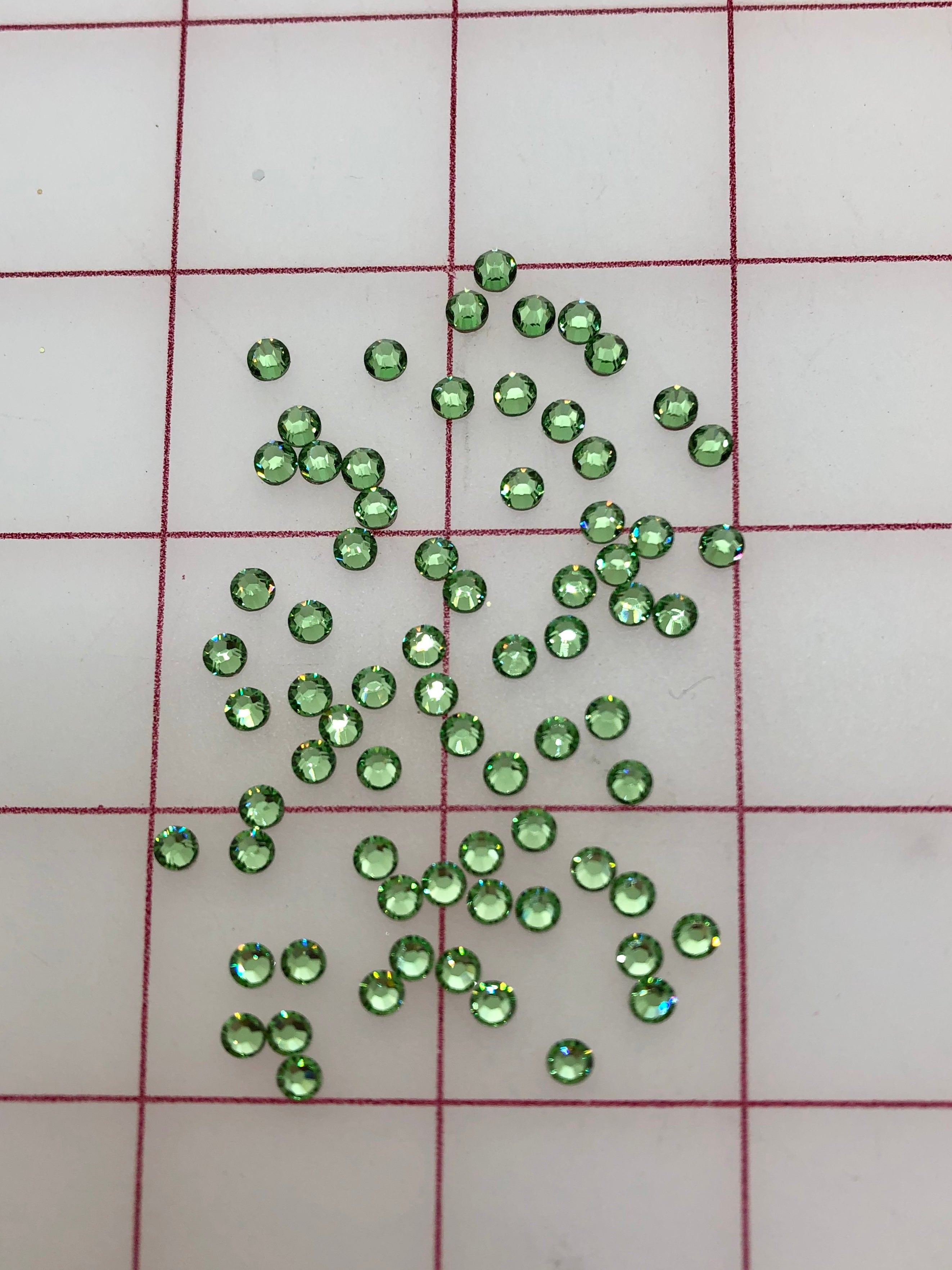 Swarovski Hot Fix Peridot Rhinestones - 16ss, 1/2GR for DIY Jewelry, Clothing, and Craft Projects