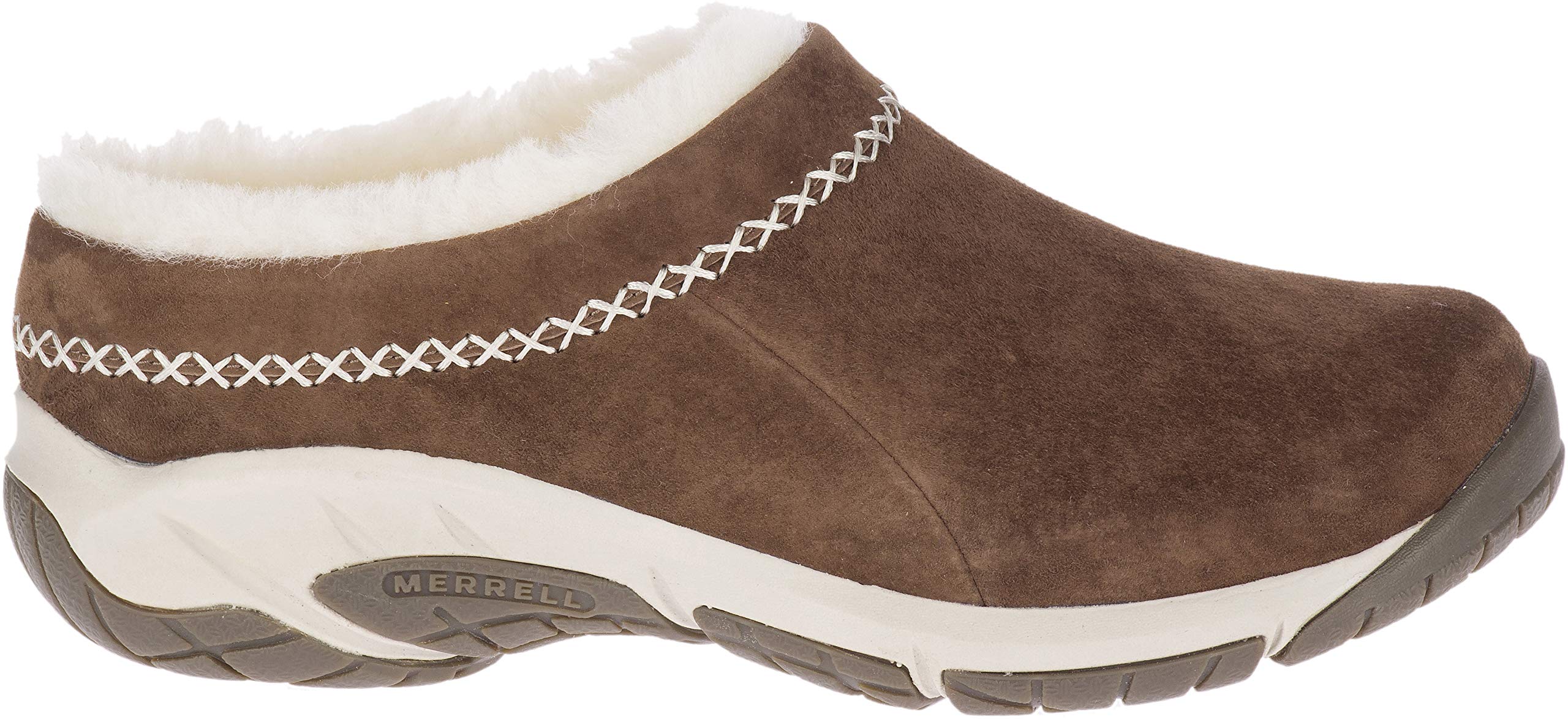 Merrell Women's Encore Ice 4 Moccasin - Comfortable Winter Slip-On Shoes for Women | Warm Fleece Lined Indoor/Outdoor House Slippers | Perfect for Cold Weather, Home, Office & Travel