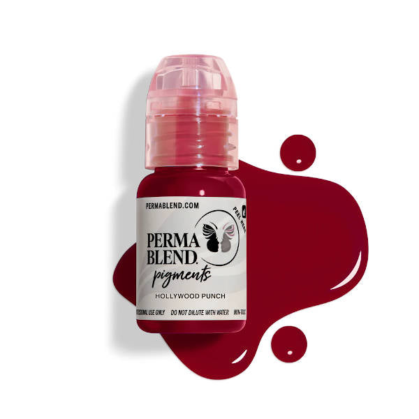 Perma Blend Hollywood Punch Pigment - Semi-Permanent Lip & Cheek Tint for Natural Flush - Vegan & Cruelty-Free Makeup for Everyday Glam & Special Occasions