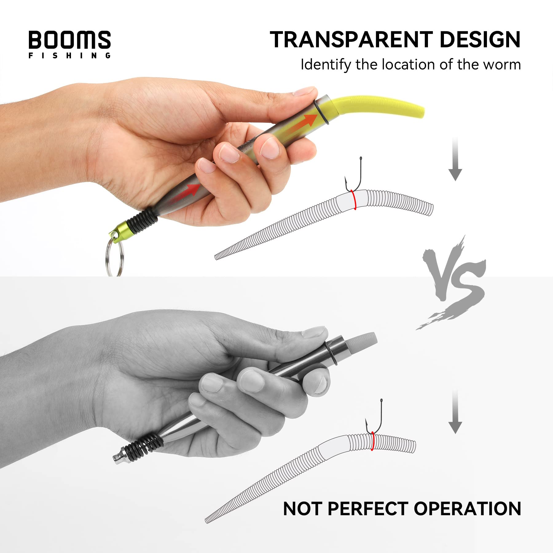 Wacky Rig Tool Kit with O-Rings for Fishing Worms - Perfect for Bass & Trout