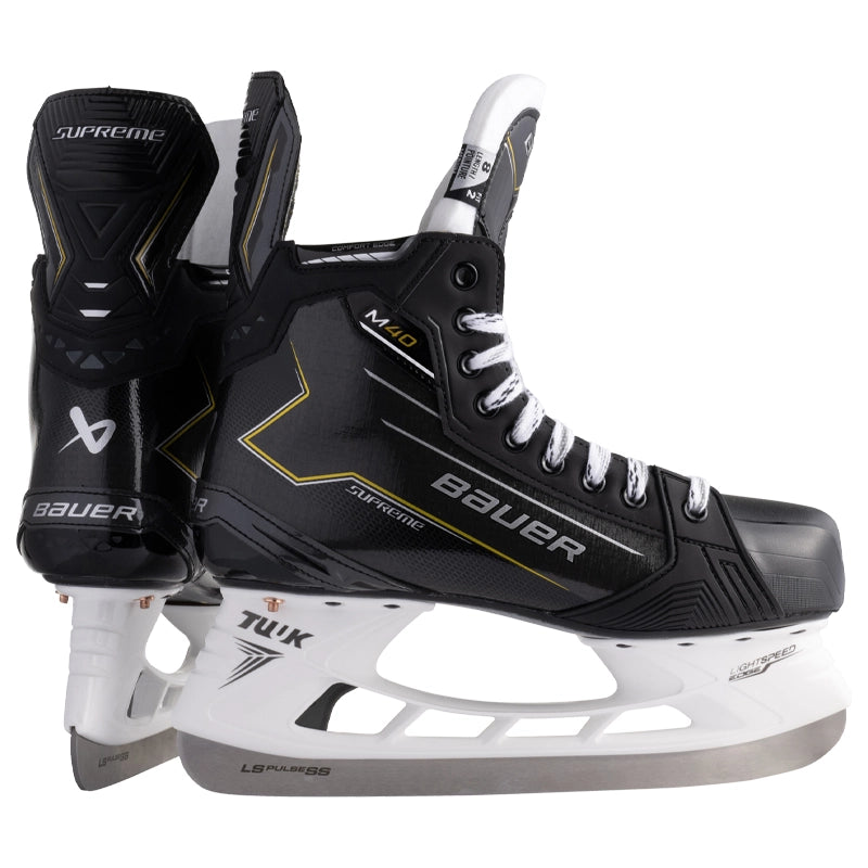 Bauer Supreme M40 Senior Ice Hockey Skates - High-Performance Hockey Skates for Men - Perfect for Competitive Play & Training on Ice