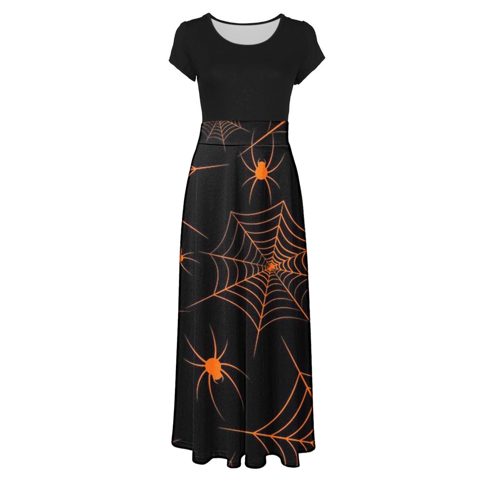 Yihaojia Women's Short Sleeve Maxi Dress - Lightweight Summer Sundress for Beach, Party & Casual Wear | All-Weather Comfort | Prime Day Deal