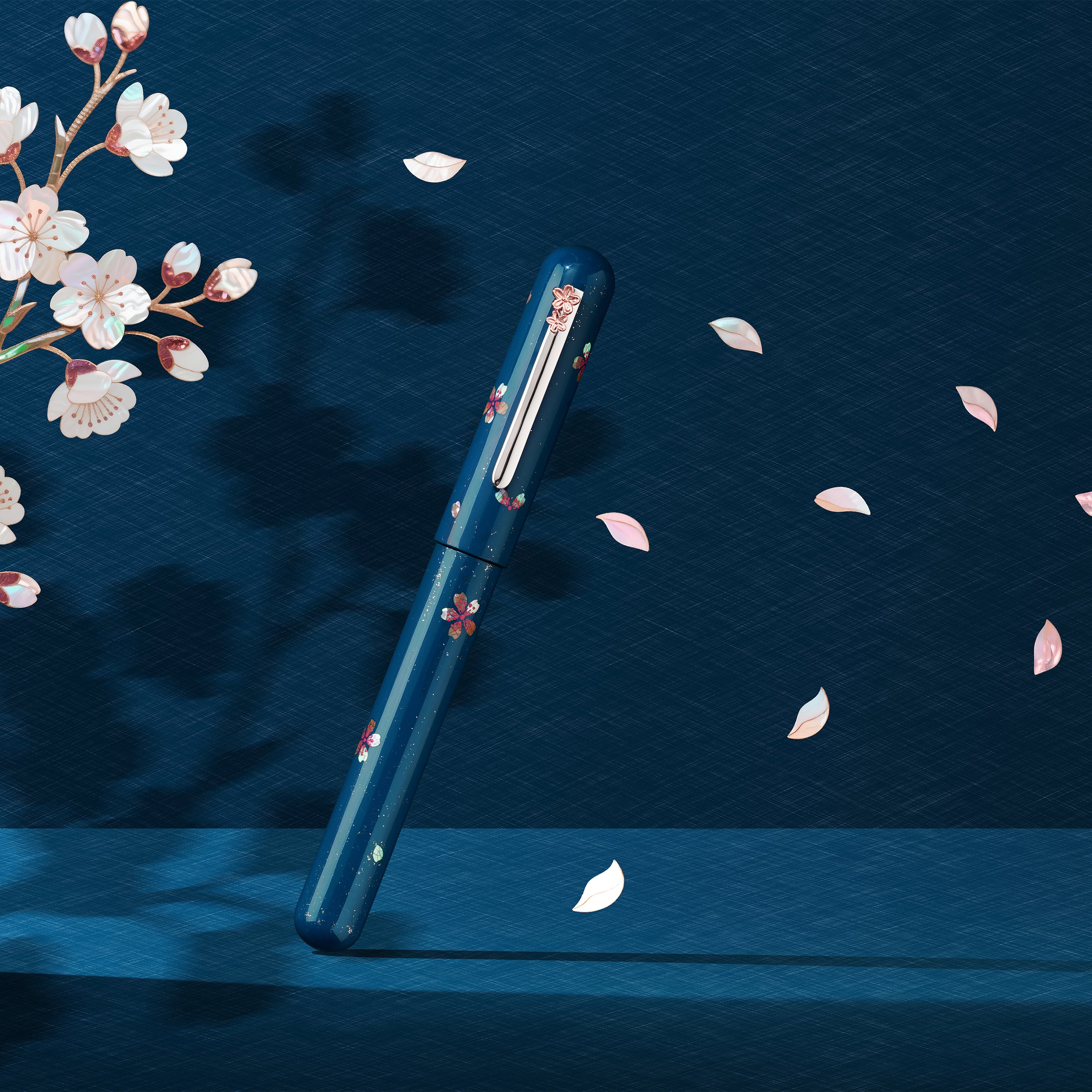Nahvalur IKKAKU Cherry Blossom Fountain Pen - Premium Japanese Writing Instrument for Calligraphy, Journaling & Gift Giving