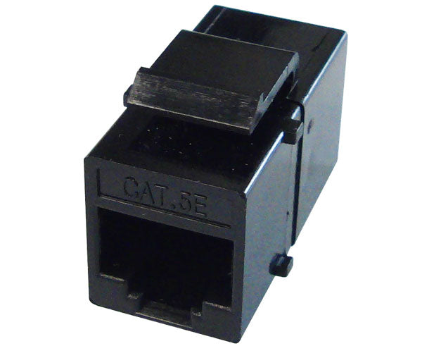 CAT5E RJ45 Inline Coupler - Unshielded Ethernet Coupler with Keystone Latch for Network Extension & Home/Office Wiring - Ideal for Extending Ethernet Cables in Server Rooms, Offices, and Home Networks