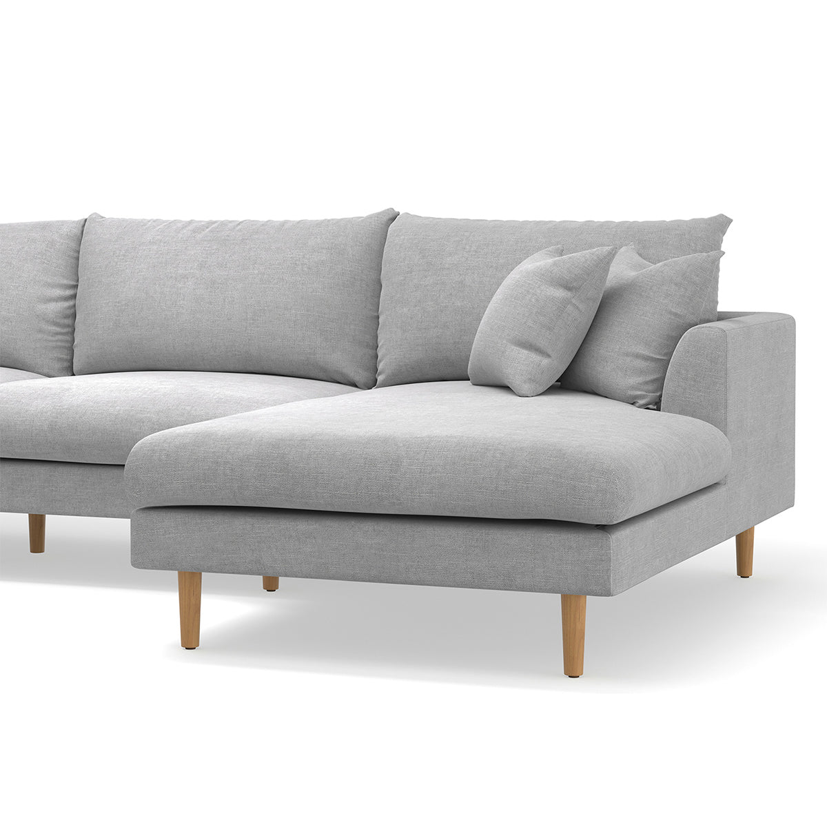 Byron Fabric Modular Sofa with Right Hand Chaise - Modern Sectional Couch for Living Room, Lounge & Family Room - Comfortable & Stylish Home Furniture