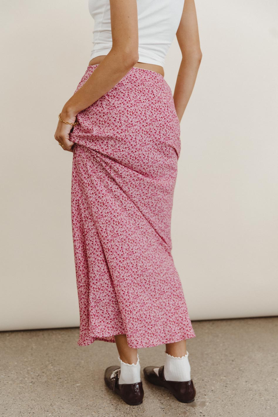 Angel Floral Maxi Skirt for Women - Boho Summer Beach Dress with Pockets | Perfect for Vacations, Weddings & Outdoor Parties