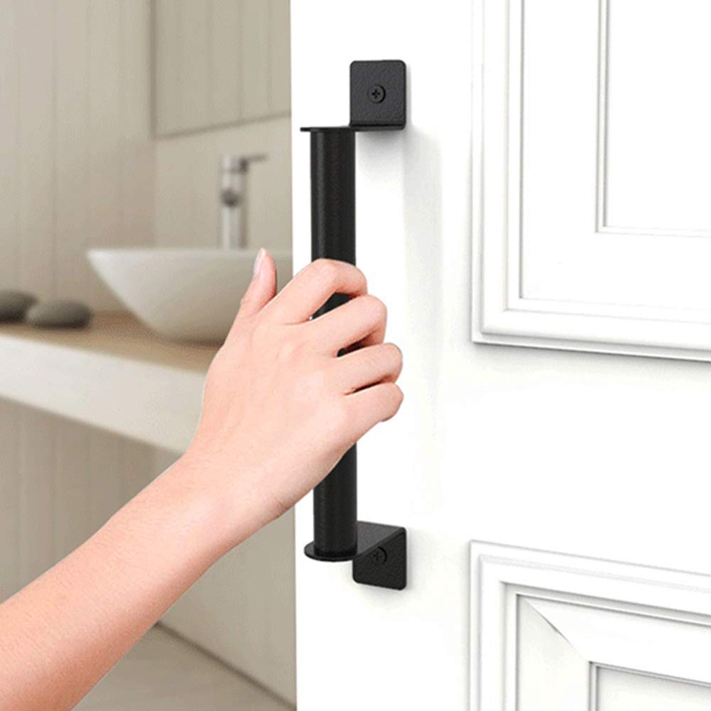 Heavy Duty Carbon Steel Sliding Barn Door Pull Handle - Gate Hardware for Garage, Closet, Home Drawer & Cabinet - Rust-Resistant Window & Door Handle for Modern Farmhouse Style (Perfect for DIY Home Improvement Projects)