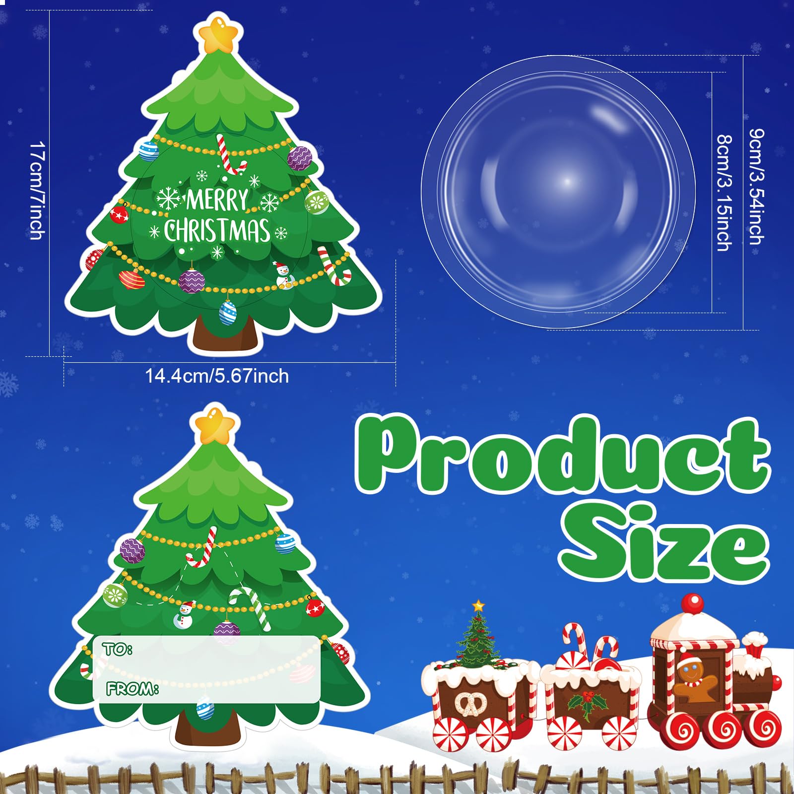 Pasimy 36 Pack Christmas Candy Cards with Clear Dome Shaker - Holiday Greeting Cards with Candy Treats & Chocolate Holder for Family Gatherings, Winter Parties & Xmas Favors (Santa Theme) - Perfect for Gift Exchanges, Classroom Treats & Office Holiday Events