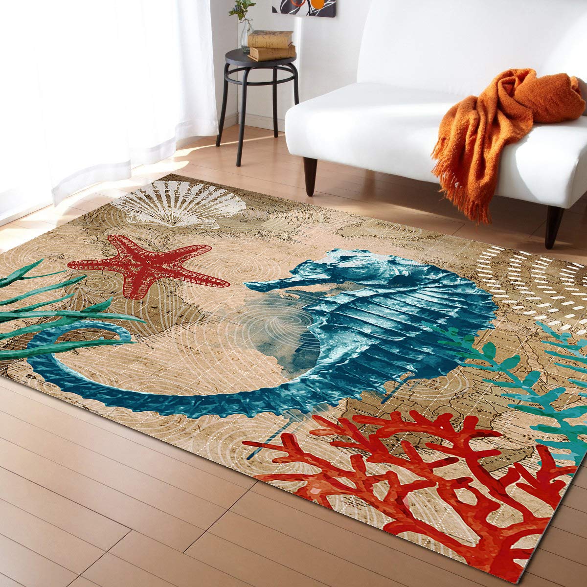 Nautical Theme Area Rug 2'7