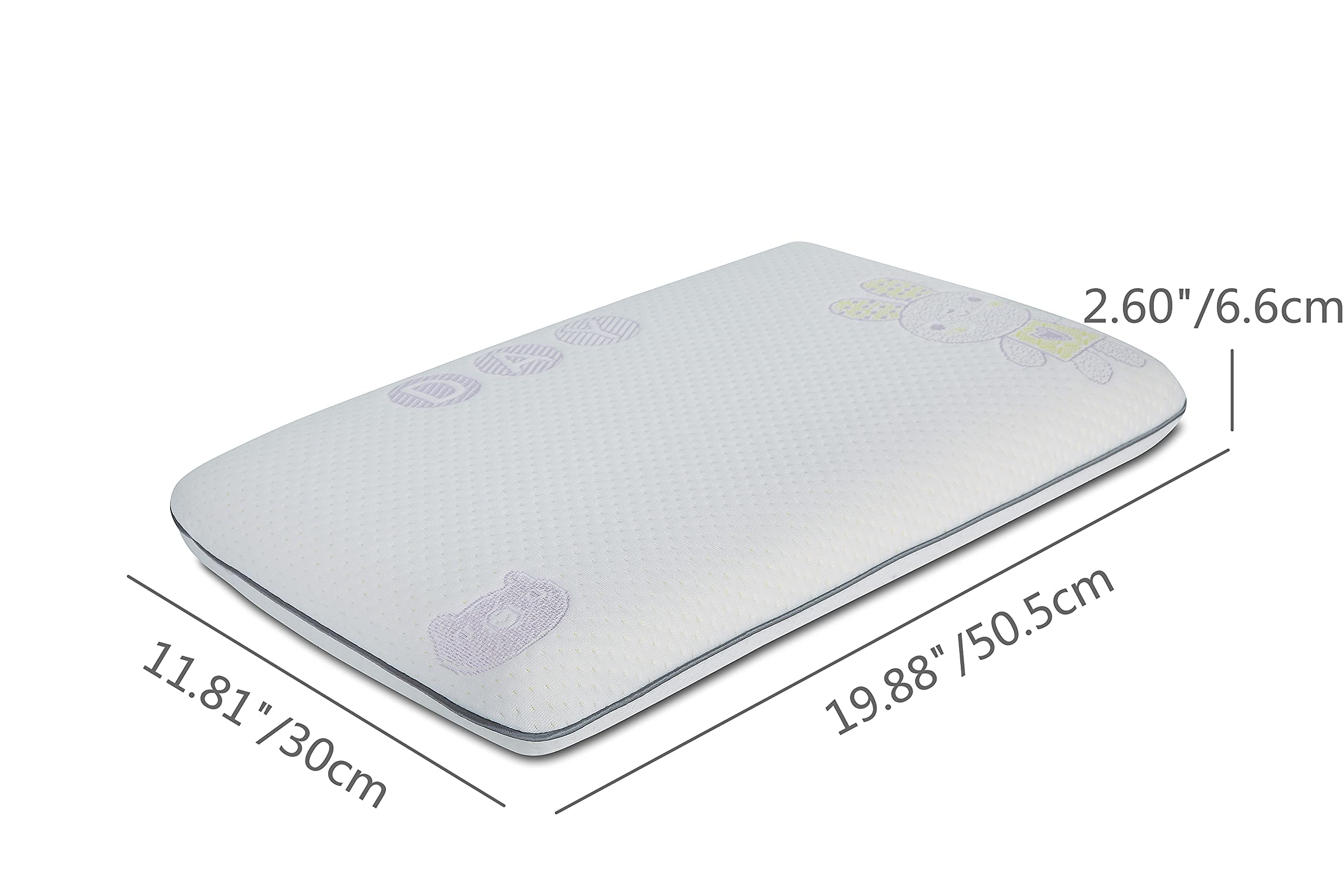 SIKAINI Kids Hypoallergenic Memory Foam Pillow for Sleeping (3-8 Years) - Soft & Supportive for Better Sleep, Allergy-Friendly Bedtime Comfort for Toddlers & Children - Perfect for Nursery, Daycare or Travel