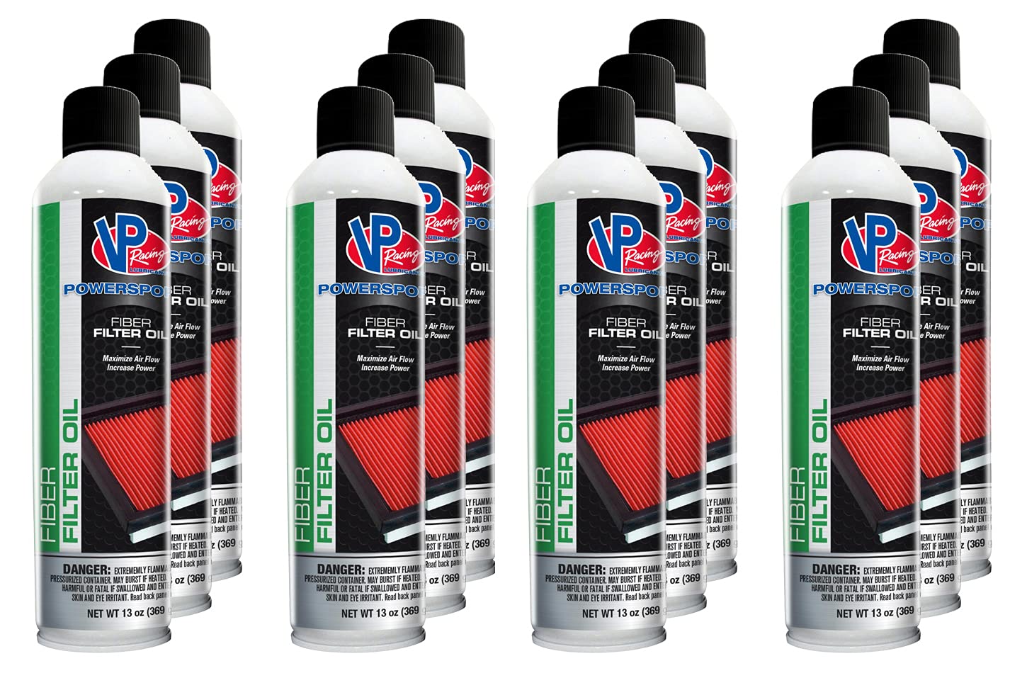 VP Fiber Filter Aerosol 13oz (12-Pack) - Professional Hair Styling Spray for Salon & Home Use, Strong Hold & Shine for All Hair Types
