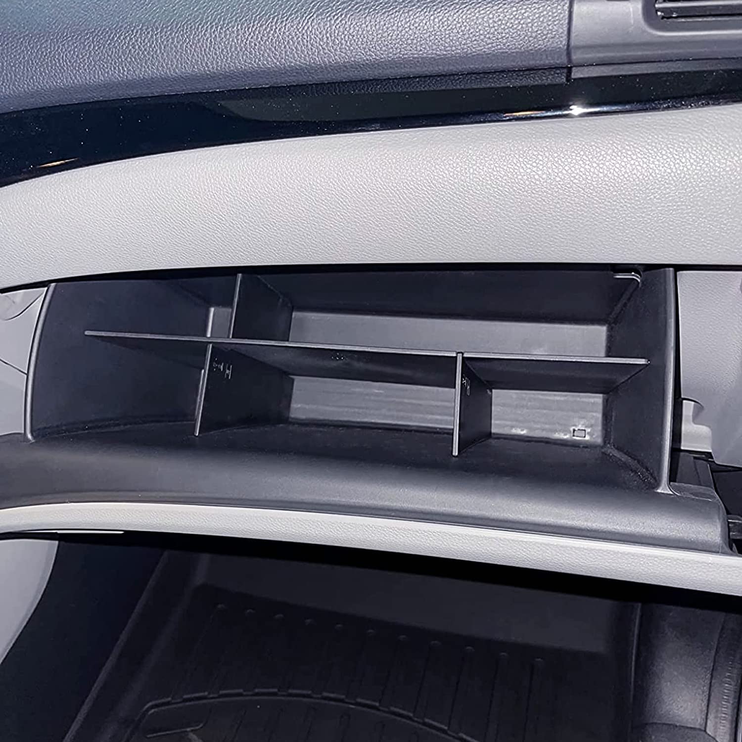 EDBETOS Glove Box Organizer Dividers for Honda Pilot 2016-2022, Ridgeline 2017-2023 & Passport 2019-2023 | Double Compartment Storage Accessories | Perfect for Road Trips & Daily Commute