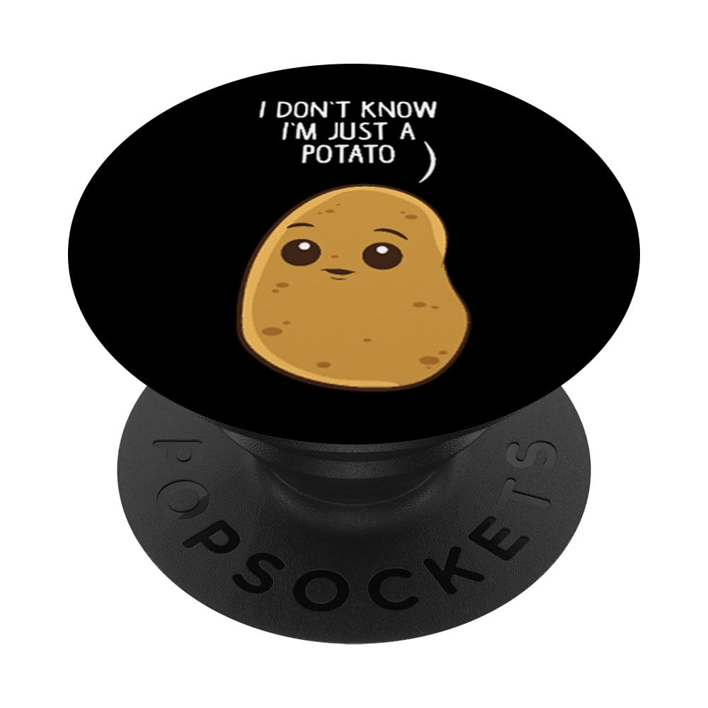 Funny Potato PopSockets PopGrip - Adhesive Phone Grip & Stand for iPhone, Samsung, and More | Perfect for Work, Travel, and Daily Use