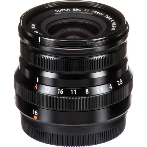 FUJIFILM XF 16mm f/2.8 R WR Prime Lens for Fuji X Series Cameras - Compact & Weather-Resistant Black Lens - Perfect for Street Photography & Travel