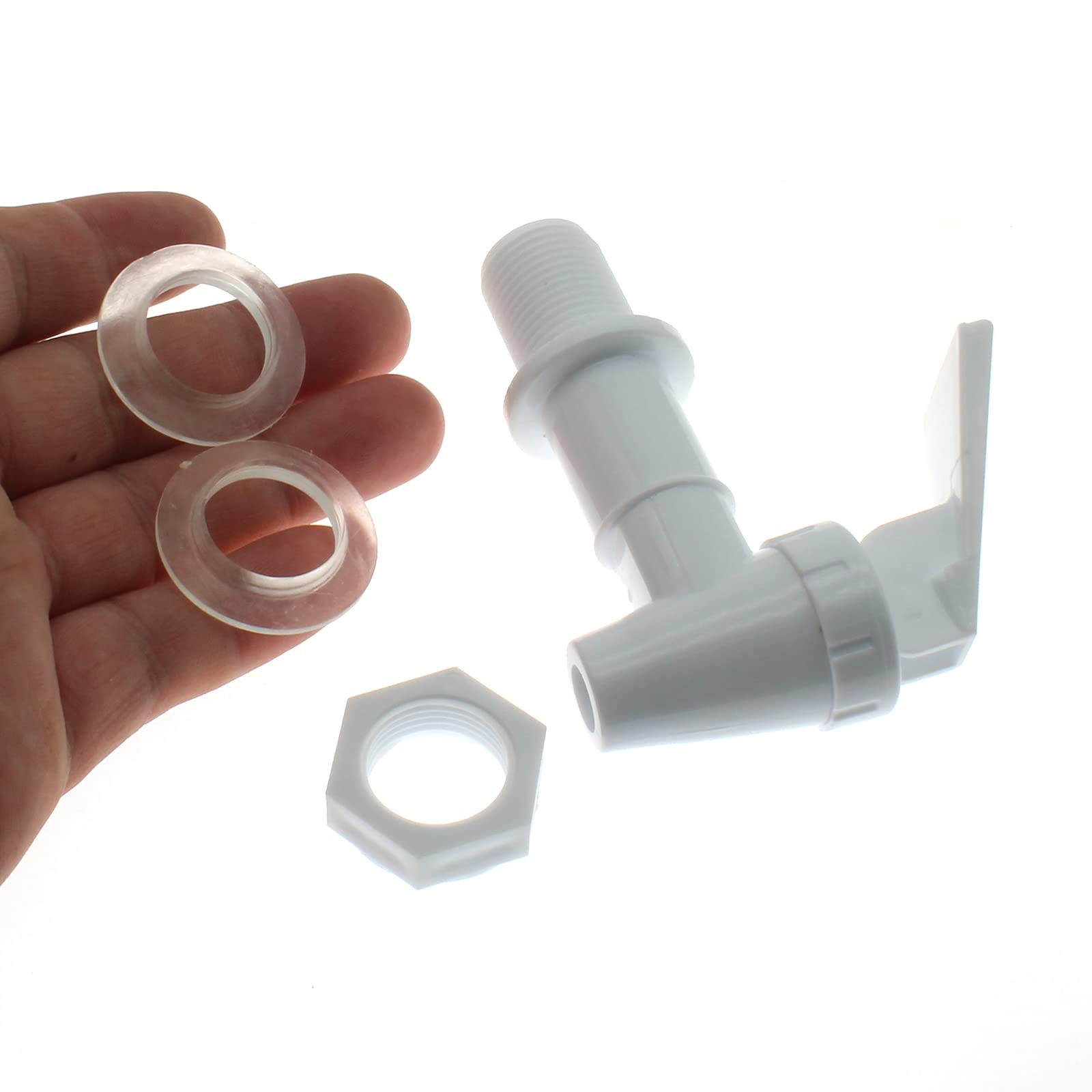 2Pcs Ceramic Water Cooler Faucet - White for Bottle Jug Dispenser | Home & Office Use