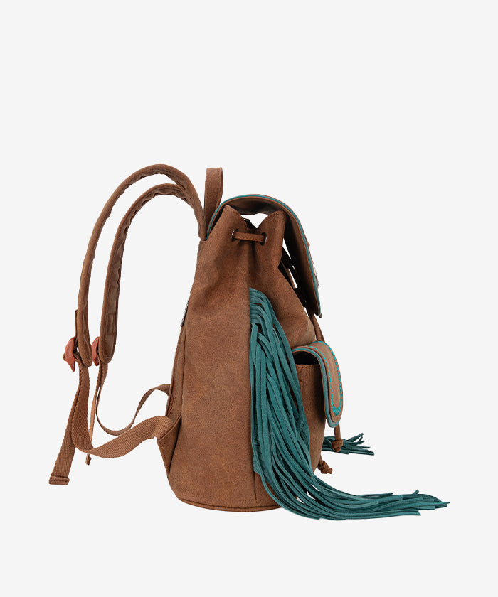 Montana West Fringe Backpack for Women - Stylish Leather Crossbody Purse with Tassel Details | Perfect for Travel, Work & Everyday Use