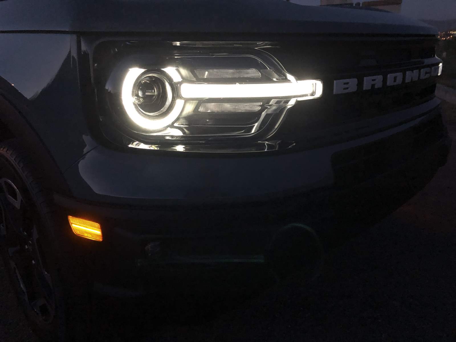 4pc Set Clear Lens Amber/Red Full LED Side Markers for 2021-2023 Ford Bronco Sport - High Visibility Daytime Running Lights for Off-Road & Night Driving Safety