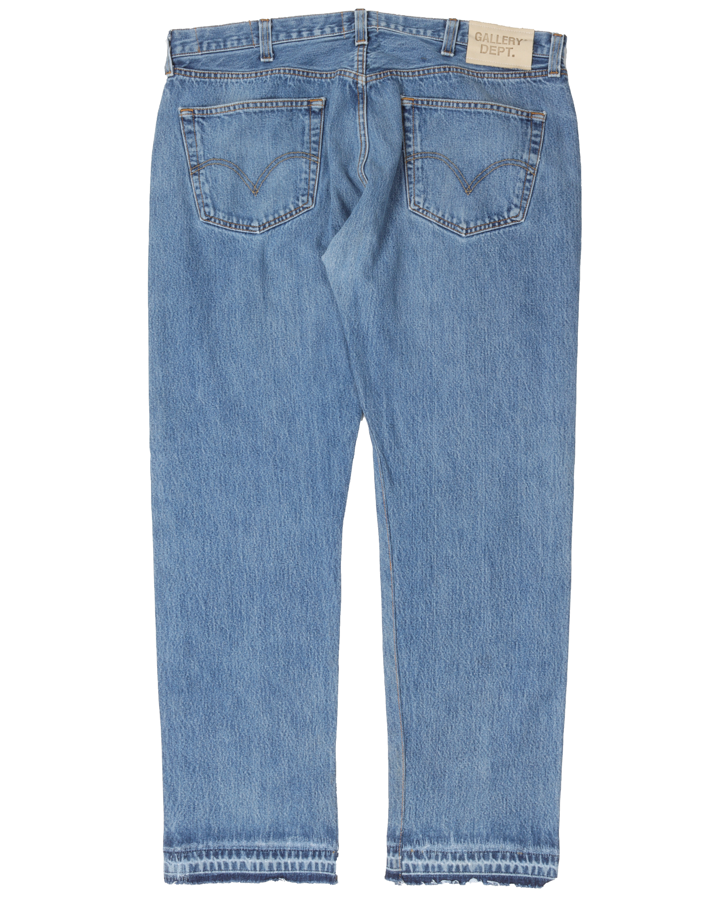 Gallery Dept 5001 Blue Jeans for Men - Vintage Washed Denim Pants with Distressed Details | Perfect for Casual Wear, Street Style & Everyday Outfits