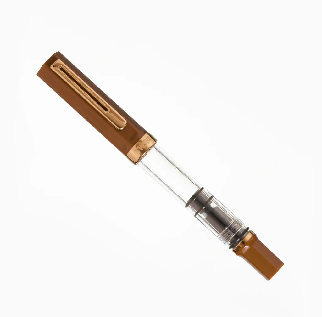 TWSBI Eco Espresso Fountain Pen with Bronze Trim - Smooth Writing Experience for Journaling, Note Taking & Calligraphy
