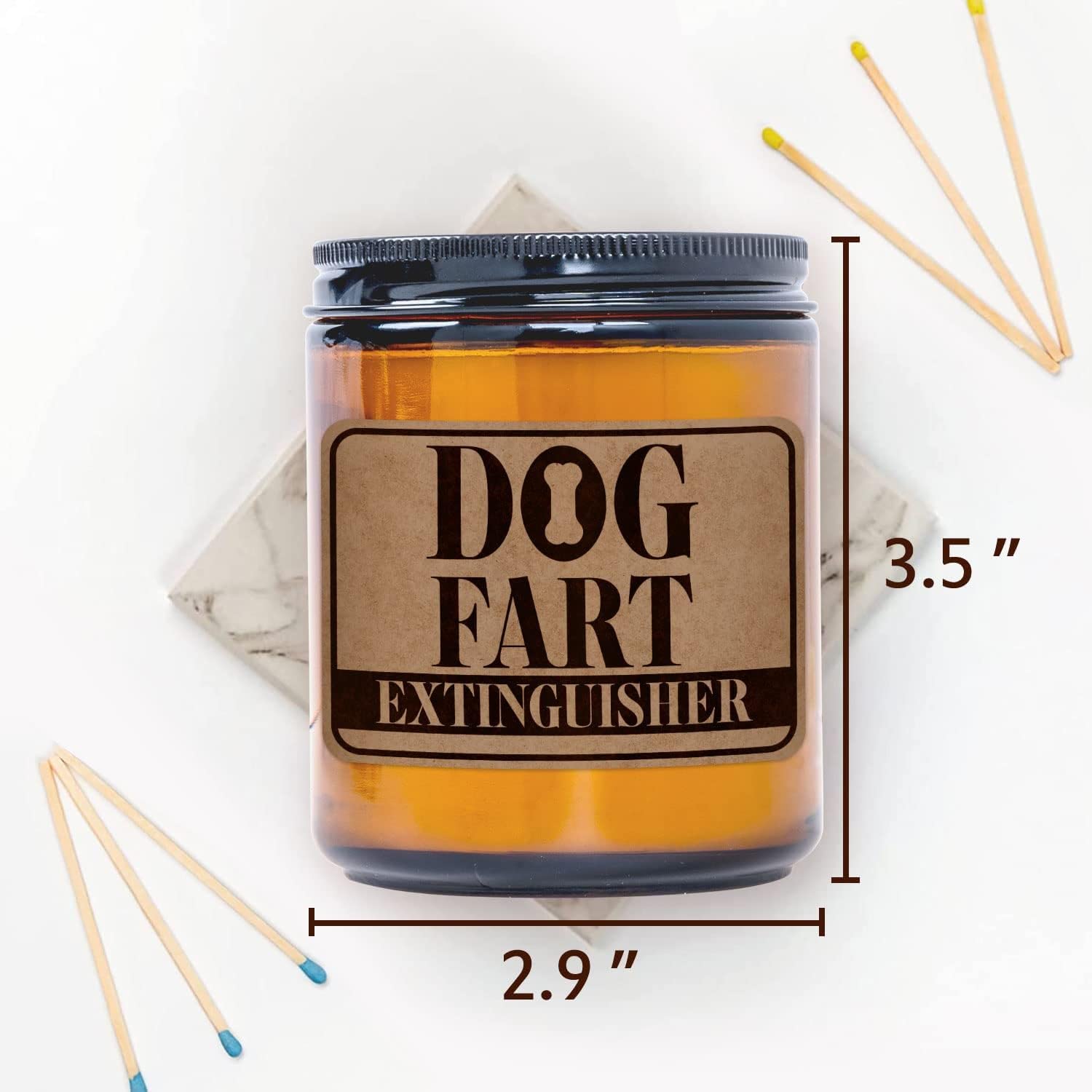 Dog Fart Candle - Lavender Scented Dog Mom Gift for Women & Men, Personalized Dog Mama Birthday & Mother's Day Present, Dog Lover Decor Ideas for Home, Office, and Spa Relaxation