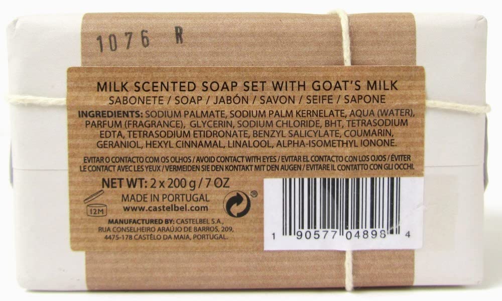 Organic Goat's Milk Scented Bath Soap Gift Set - 2 Pack (7 oz Each) | Moisturizing & Luxurious Handmade Soap for Dry Skin | Perfect for Spa Day, Self-Care & Holiday Gifts