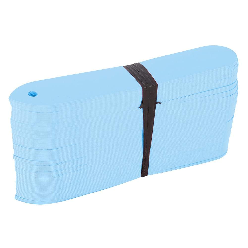 100pcs Waterproof Sunproof PVC Plant Labels - Garden Seed Markers, Nursery Pot Tags & Yard Stakes (Blue) - Perfect for Organizing Herbs, Vegetables, and Flower Gardens