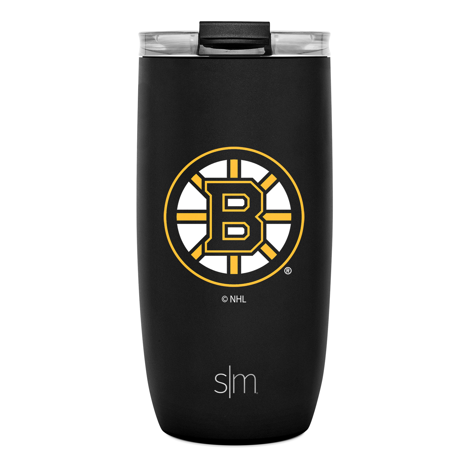 NHL Voyager Tumbler 20oz with Clear Flip Lid & Straw - Insulated Stainless Steel Water Bottle for Hockey Fans - Perfect for Game Day, Gym & Outdoor Activities