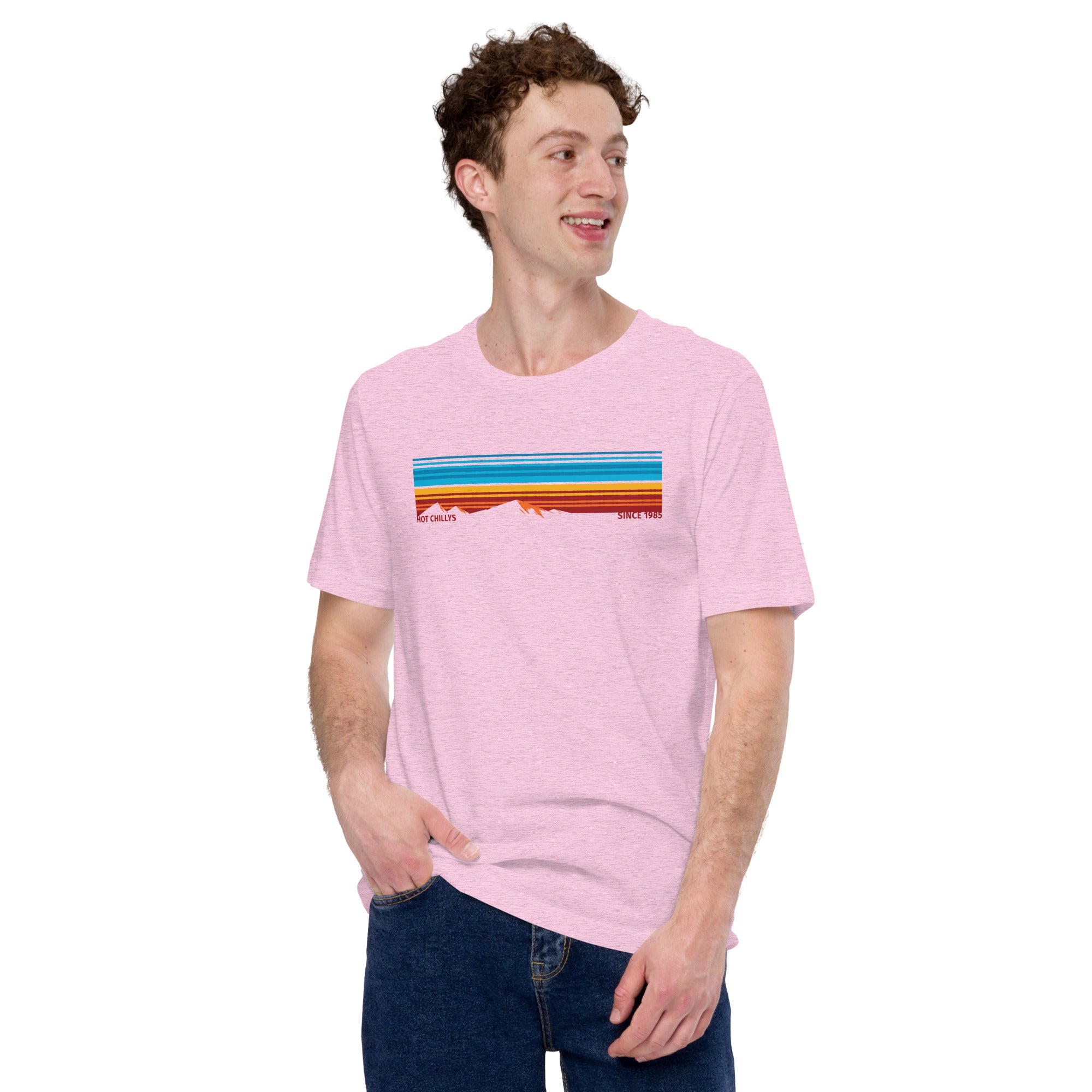 Hot Chillys Mountain Range Unisex T-Shirt for Hiking & Outdoor Adventures - Breathable & Comfortable Activewear
