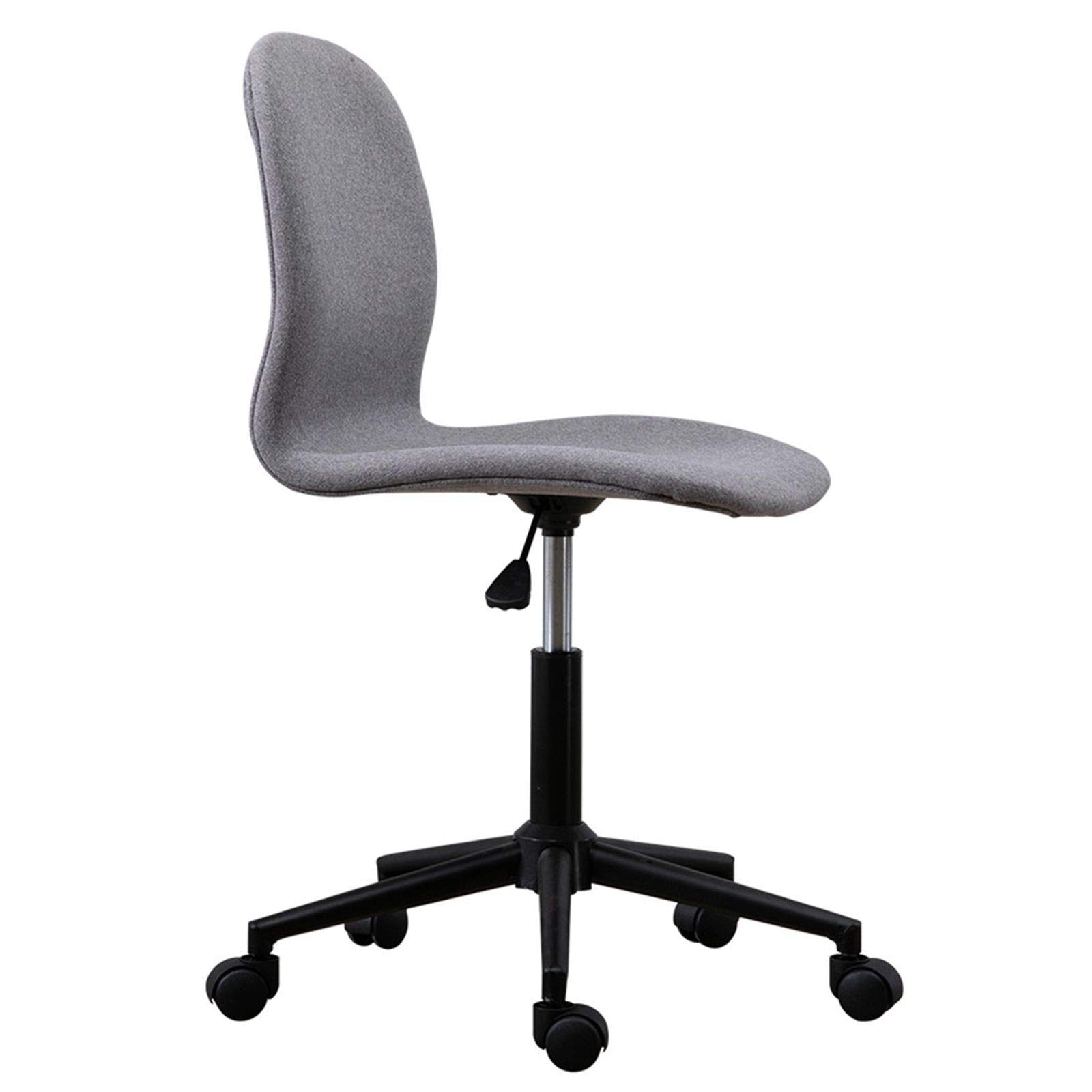 Ergonomic Adjustable Low Back Office Chair with Headrest - Modern White & Grey Computer Desk Task Chair for Home & Office - Perfect for Long Work Hours, Gaming, and Study Sessions