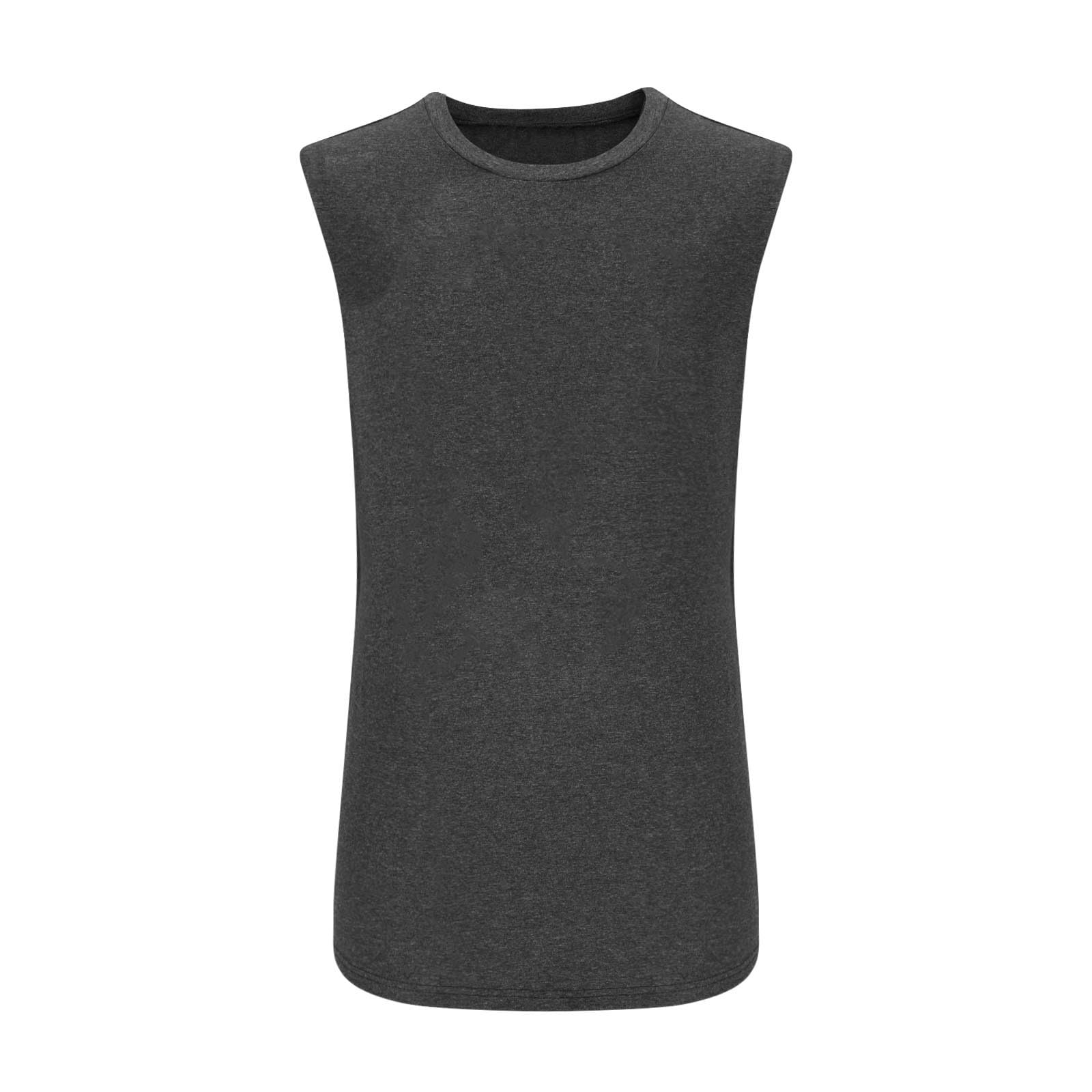 Wodceeke Men's Tank Tops - Breathable Cotton Sleeveless Workout Shirts for Gym, Running & Summer Activities | Moisture-Wicking Athletic Undershirts in Solid Colors | Perfect for Beach, Fitness Training & Casual Wear