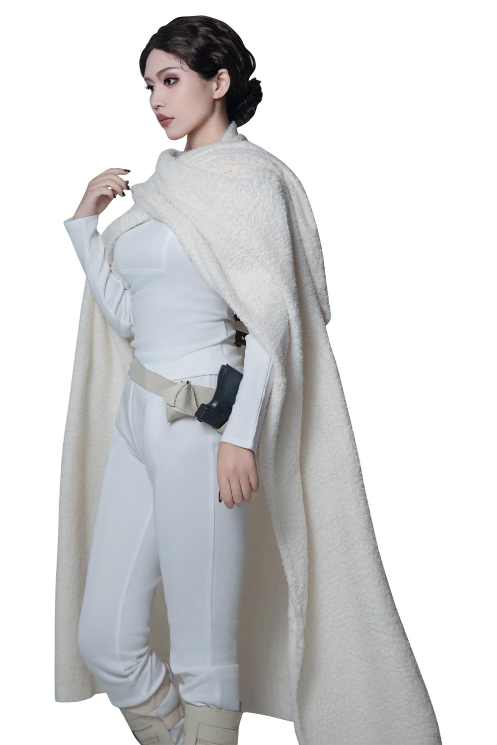 Queen White Cosplay Costume for Women - Full Set Outfits with Dress & Accessories | Halloween Party, Cosplay Events & Renaissance Fairs