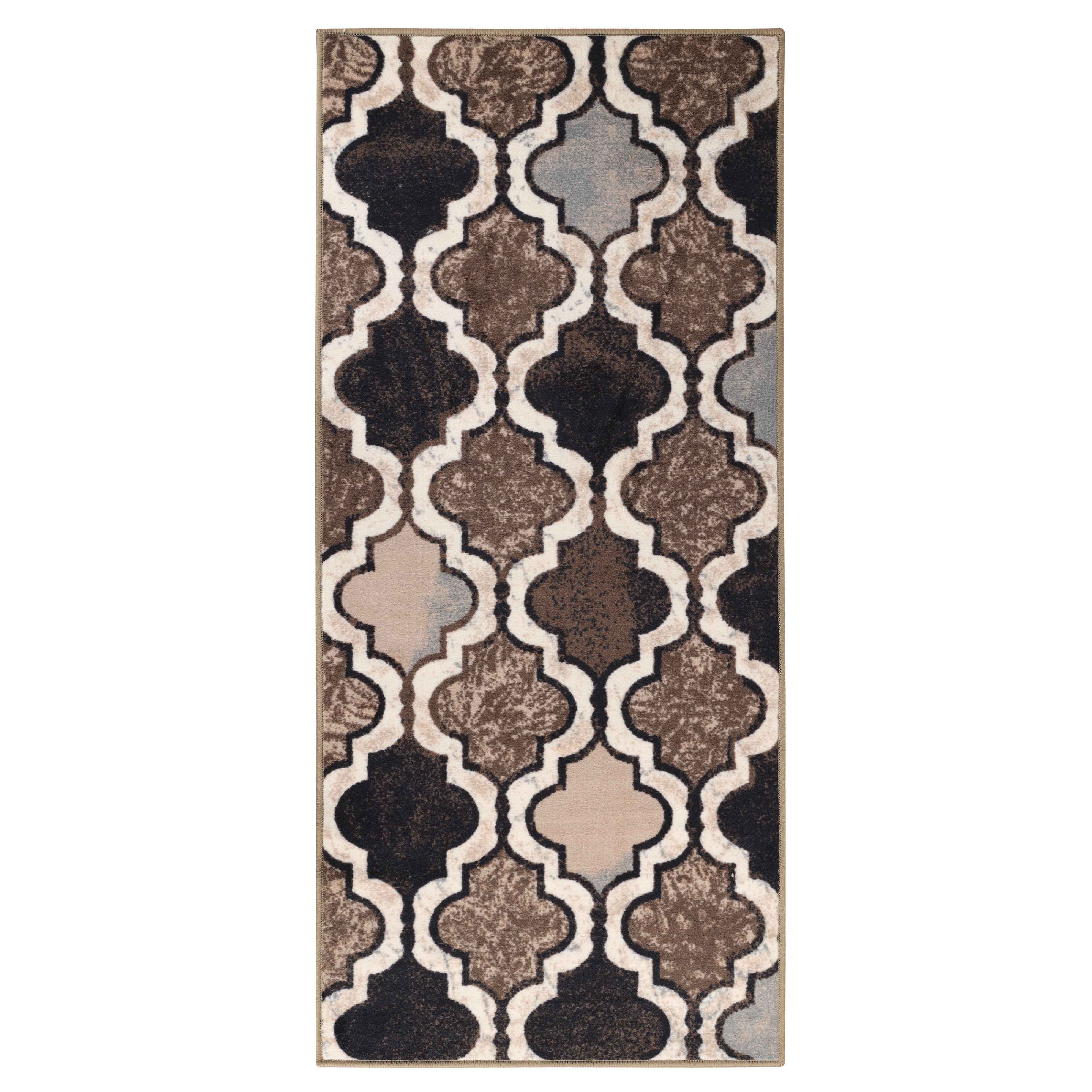 Viking Contemporary Geometric Trellis Non-Slip Indoor Area Rug - Soft Modern Floor Carpet for Living Room, Bedroom, Nursery & Home Decor