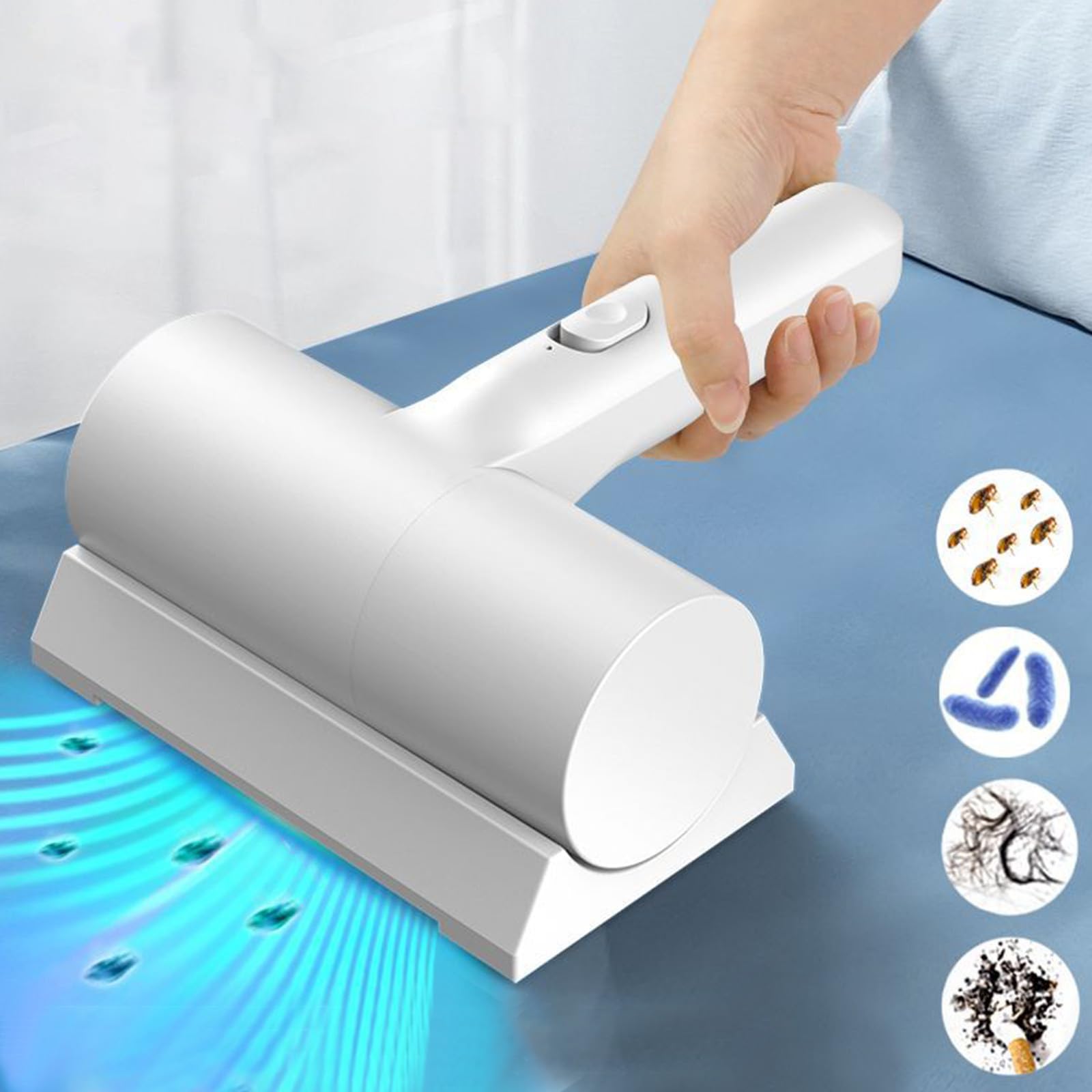 Handheld Bed Vacuum Cleaner - Deep Cleaning Mattress Vacuum with High-Frequency Double Beat Technology | Home & Outdoor Use for Men & Women | Perfect for Mattress, Sofa, and Car Seat Cleaning