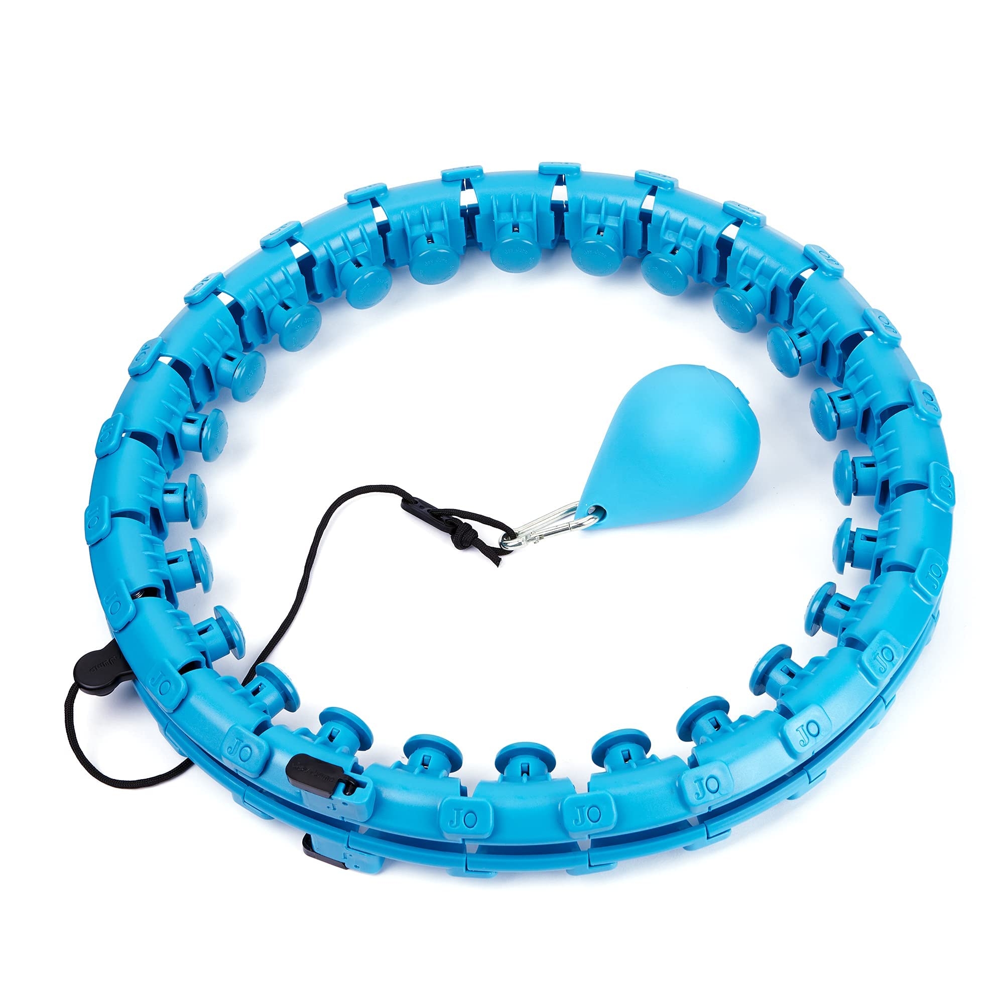 EINSZWEIDOG Weighted Smart Hula Hoop for Adults - Detachable 24 Knots, Non-Slip Fitness Hoop for Weight Loss & Core Workout - Perfect for Home Exercise, Beginners & Belly Fat Burning