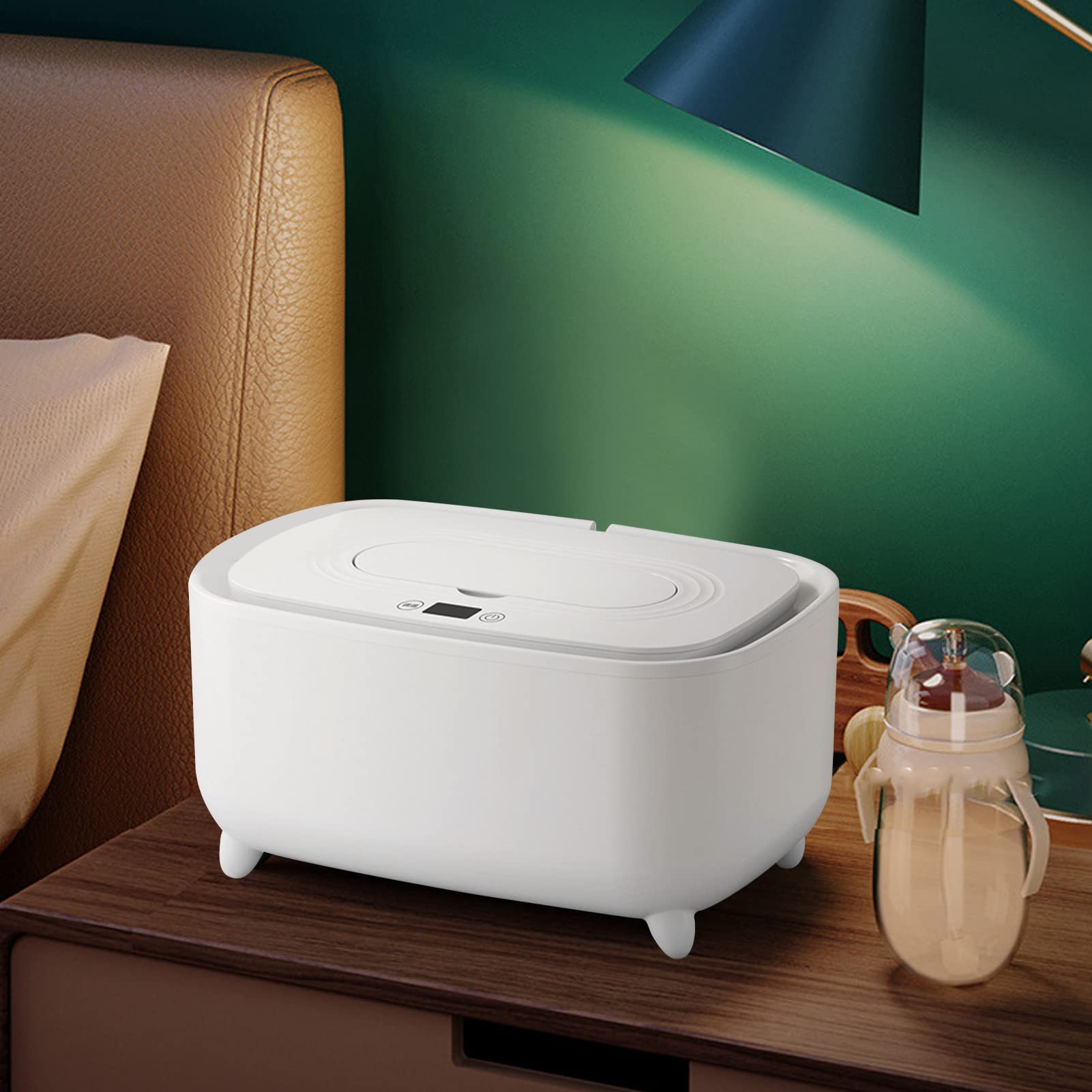 Baby Wipe Warmer with Adjustable Temperature - Smart Wet Wipes Heater & Dispenser for Newborns - Perfect for Diaper Changes, Nighttime Care, and On-the-Go Use