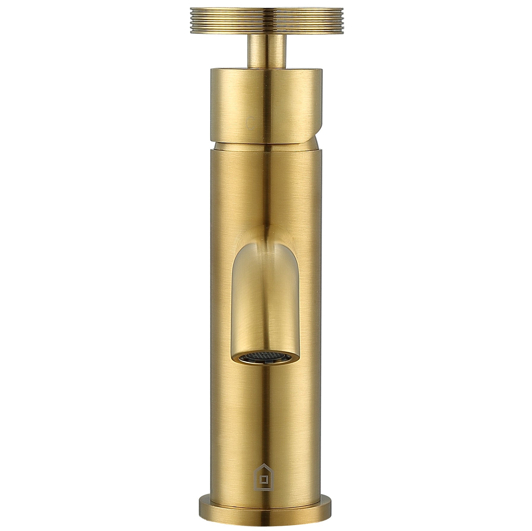 Ancona Nova Series Single Lever Bathroom Faucet - Brushed Titanium Gold Finish for Modern Vanity Sinks | Perfect for Home, Hotel & Luxury Bathroom Renovations
