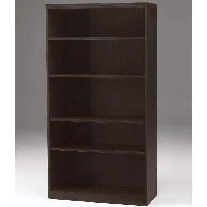 Safco Mayline Aberdeen 5-Shelf Fixed Bookcase - 36 Inch Wide Storage Shelf for Office, Library & Home Organization [AB5S36] - Perfect for Books, Files & Display Storage