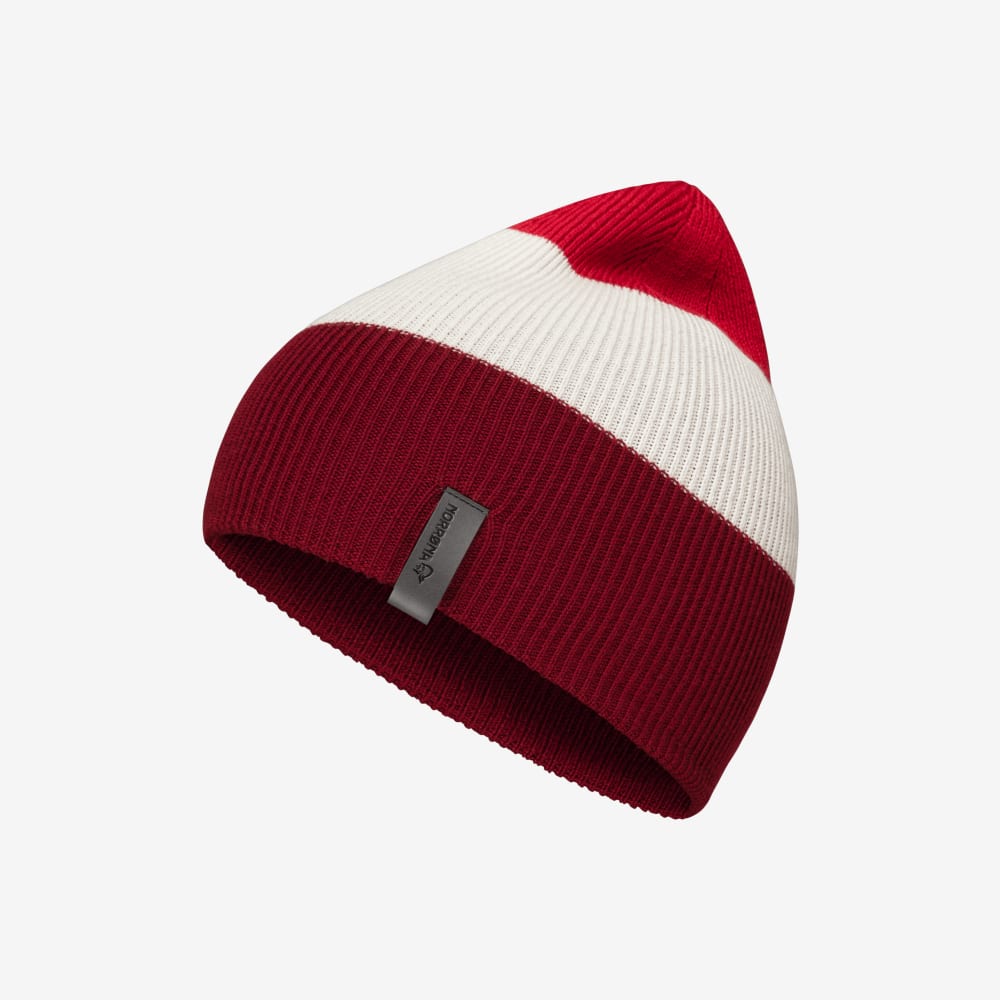 Norrona Striped Mid-Weight Unisex Beanie - Warm Winter Knit Hat for Men & Women - Perfect for Skiing, Hiking & Outdoor Activities