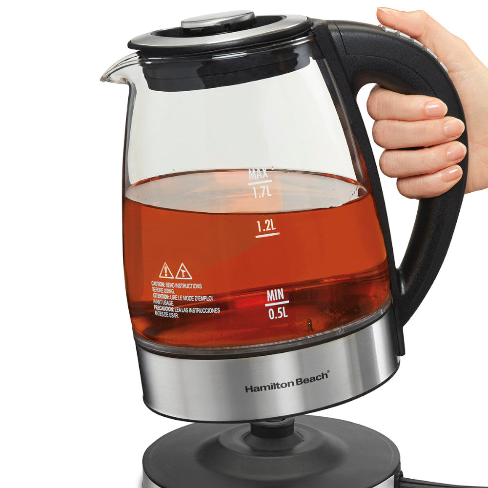 Best Hamilton Beach 1.7L Variable Temperature Electric Kettle with Removable Tea Infuser - Perfect for Home, Office & Tea Lovers (Model 40942C)