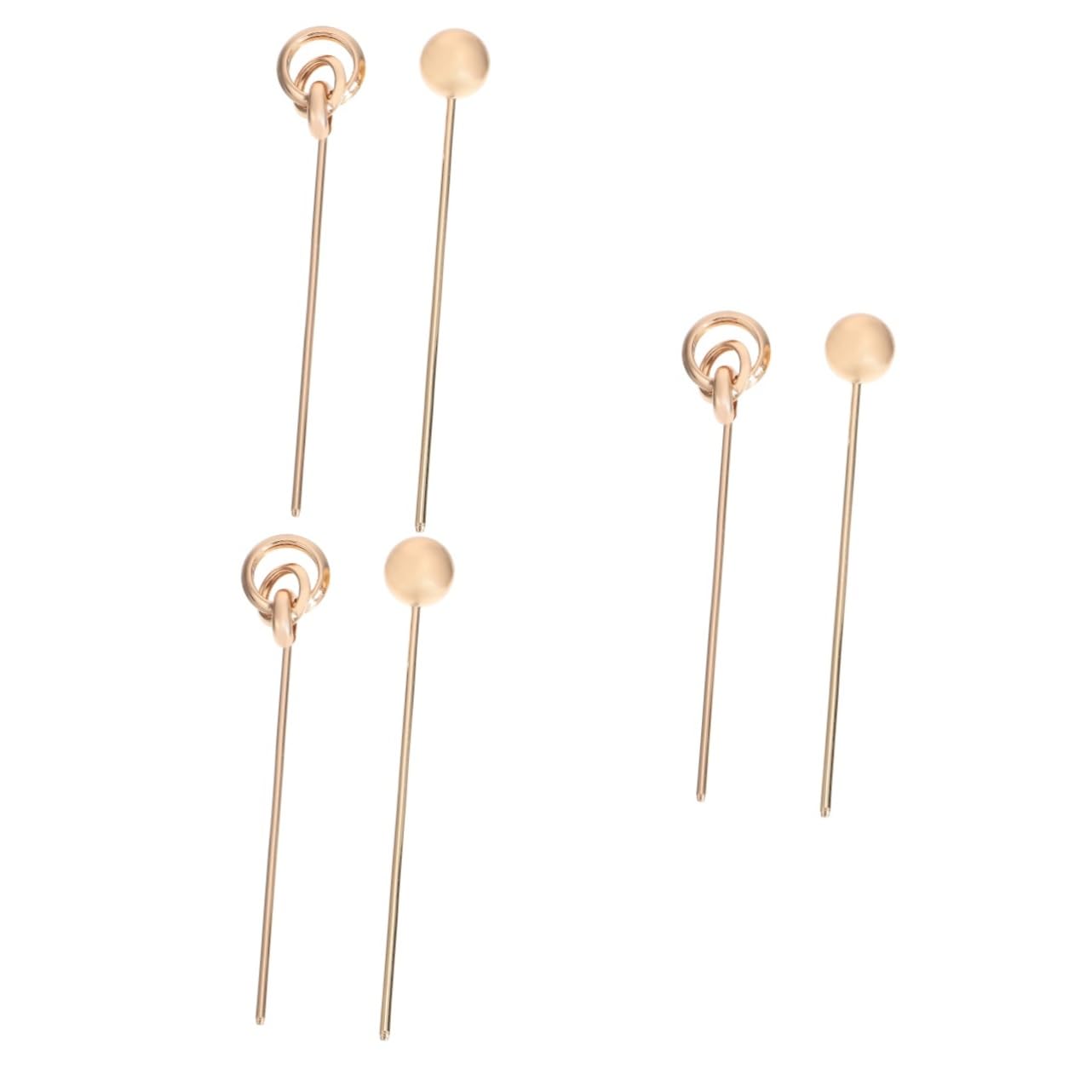 POPETPOP 6 Pcs Hairpin Hair Chopsticks for Women - Metal Hair Sticks for Thick Hair, Chinese Style Hair Accessories, Aluminum Alloy Hair Sticks - Perfect for Bun Hairstyles, Cosplay, and Vintage Fashion