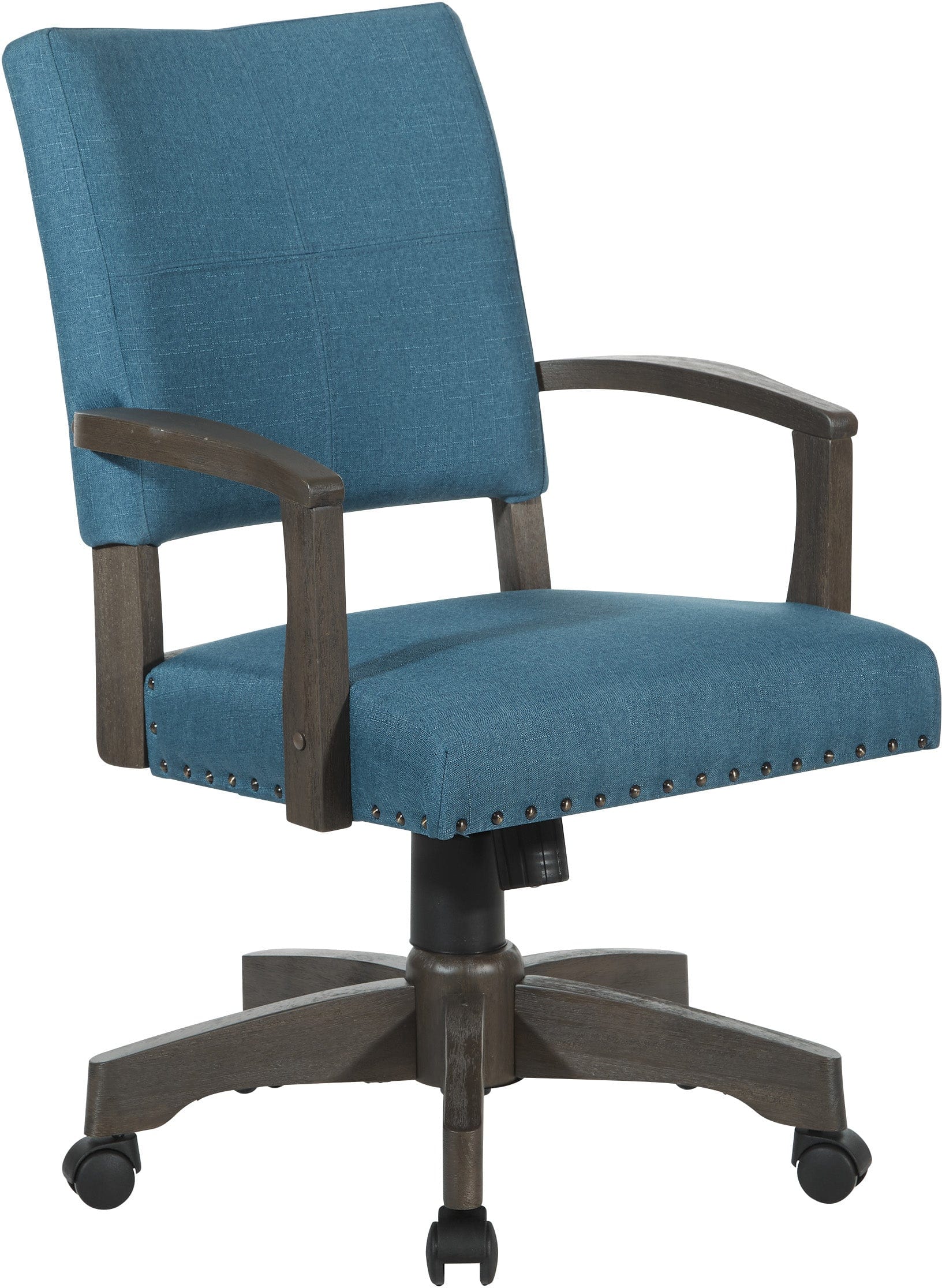 Office Star Santina Bankers Chair [111AG] - Ergonomic Swivel Office Chair with Adjustable Height for Home & Business Workspaces
