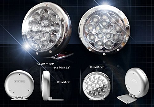 Can-Am Ryker Spyder F3 RT RS ST F3-P Blue LED Auxiliary Driving Fog Lights - Waterproof Off-Road Lights for Night Driving & Adventure Riding