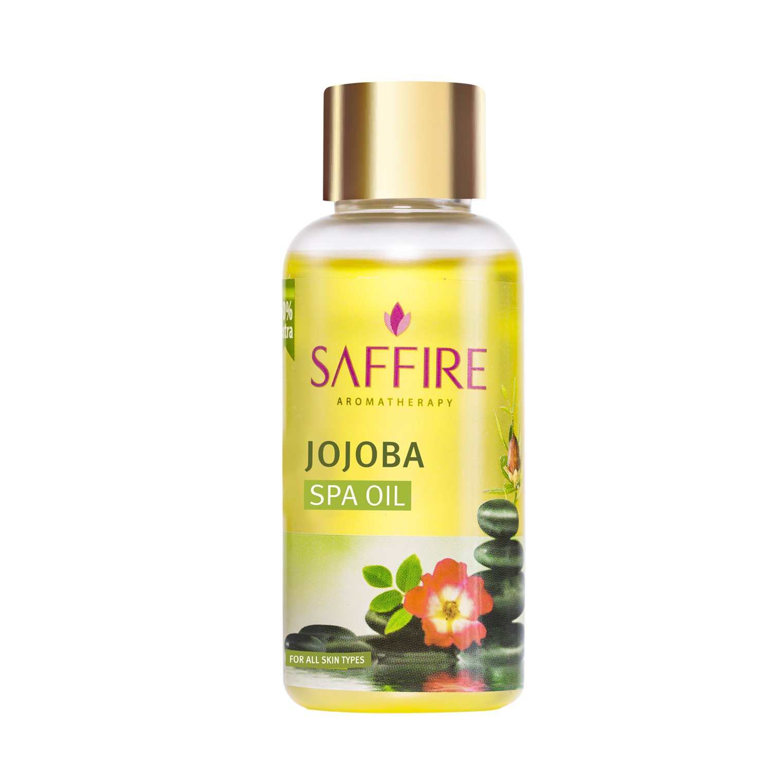 Saffire Naturals 100% Pure Jojoba Oil for Hair & Skin Care | Organic Aromatherapy Spa Oil | Deep Moisturizing & Nourishing Treatment | Perfect for Massage, Face, Body & Hair Hydration