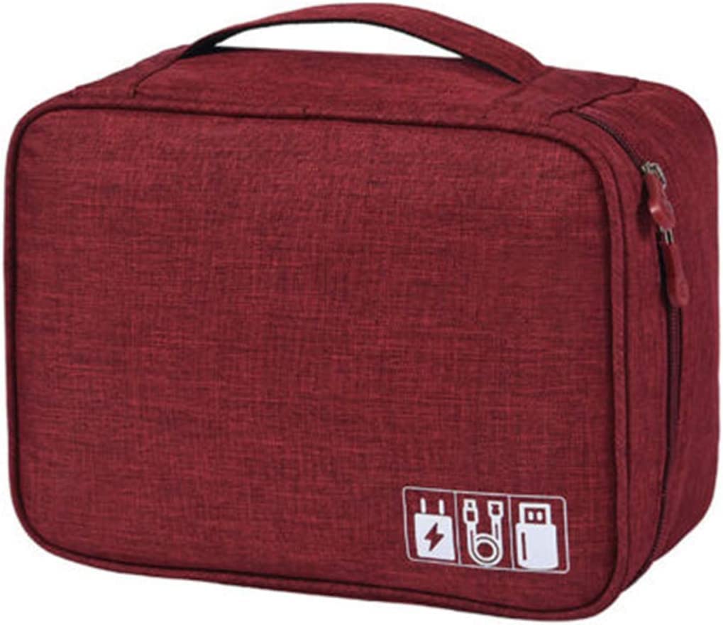 Premium USB Cable Organizer Storage Bag - Durable Electronic Accessories Case for Chargers, Cords & Small Gadgets - Perfect for Travel, Office & Home Organization