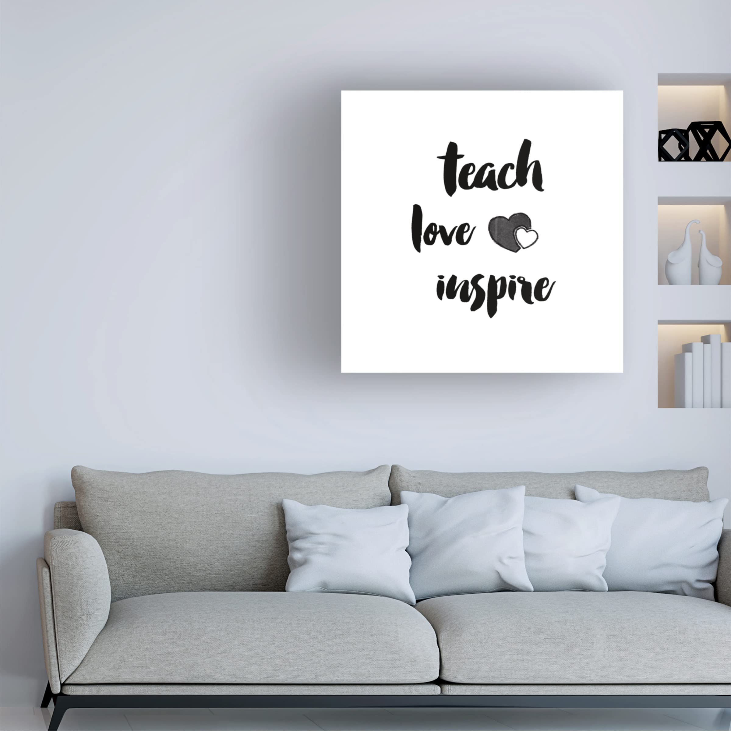 Farida Zaman 'Budding Beauty Pattern IIIB' Floral Canvas Wall Art - Modern Home Decor for Living Room, Bedroom & Office