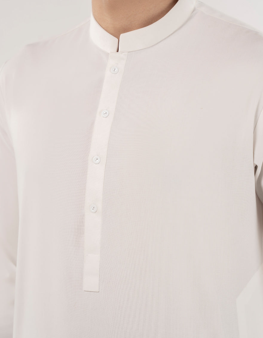 Stylish Blended White Kurta Trouser by J. Junaid Jamshed - Perfect for Eid, Weddings & Formal Occasions