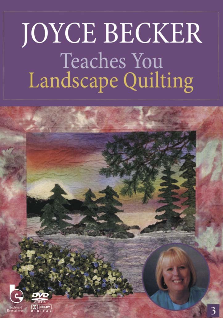 Joyce Becker Landscape Quilting Instructional DVD - Learn Fabric Art Techniques for Home Decor & Wall Hangings | Perfect for Quilters & Craft Enthusiasts